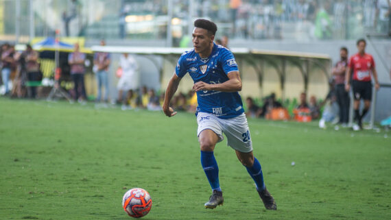 Marquinhos Gabriel pelo Cruzeiro (foto: Bruno Haddad/Cruzeiro)