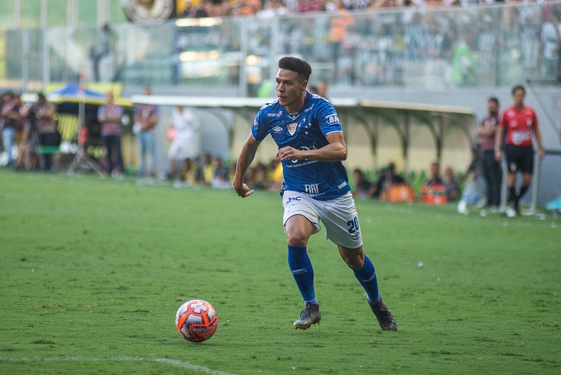 Marquinhos Gabriel pelo Cruzeiro (foto: Bruno Haddad/Cruzeiro)