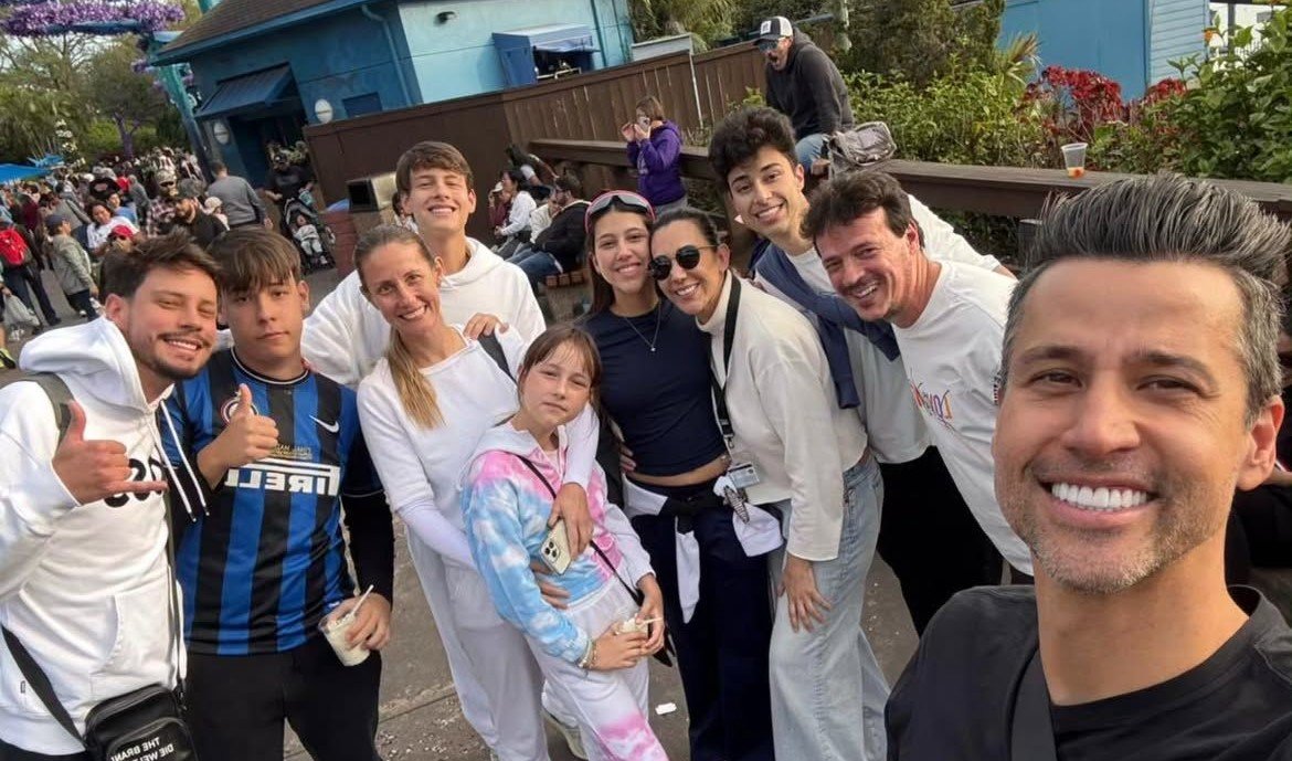 Famílias de Fábio e Fernando Diniz (foto: Reprodução)