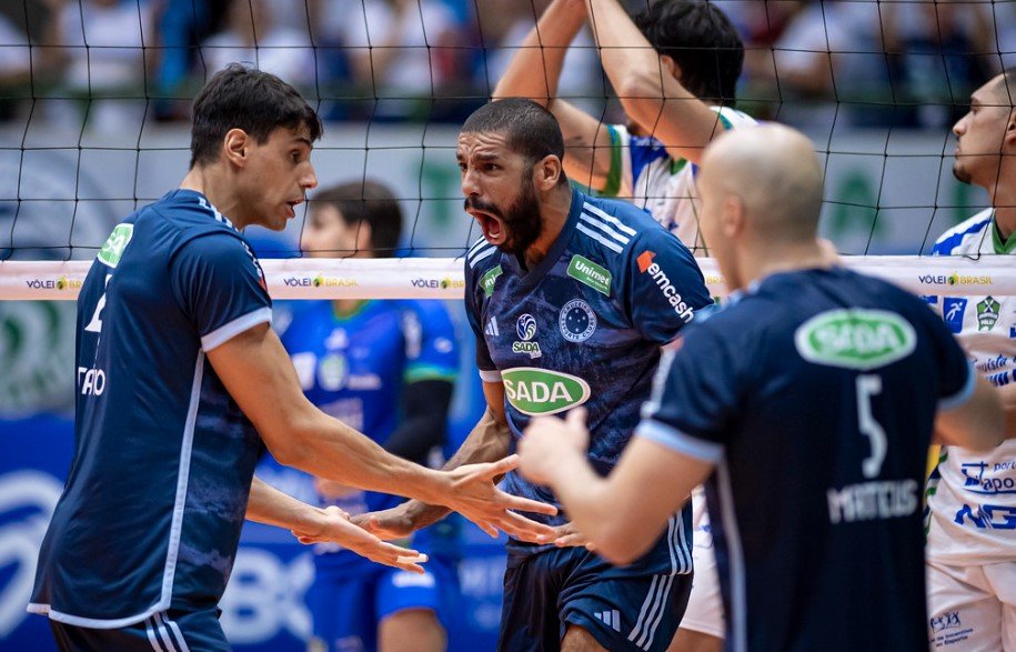 Time masculino de vôlei do Cruzeiro é dominante no cenário sul-americano (foto: Agência i7/Cruzeiro)