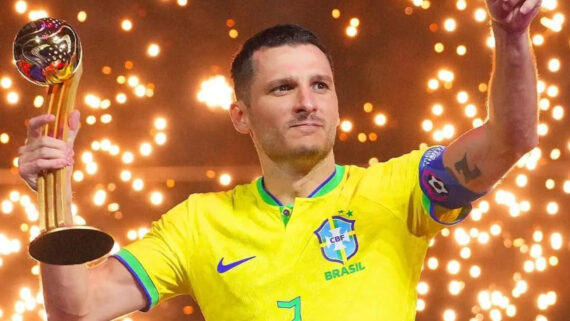 Melhor jogador de futsal do mundo, Dyego Zuffo pela Seleção Brasileira (foto: FIFA)