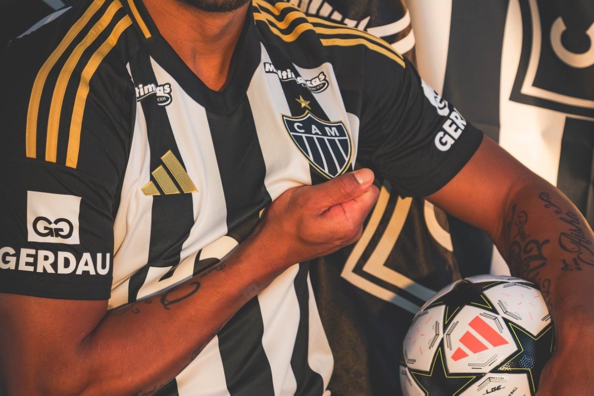 Parte da nova camisa do Atlético (foto: Divulgação / Atlético)