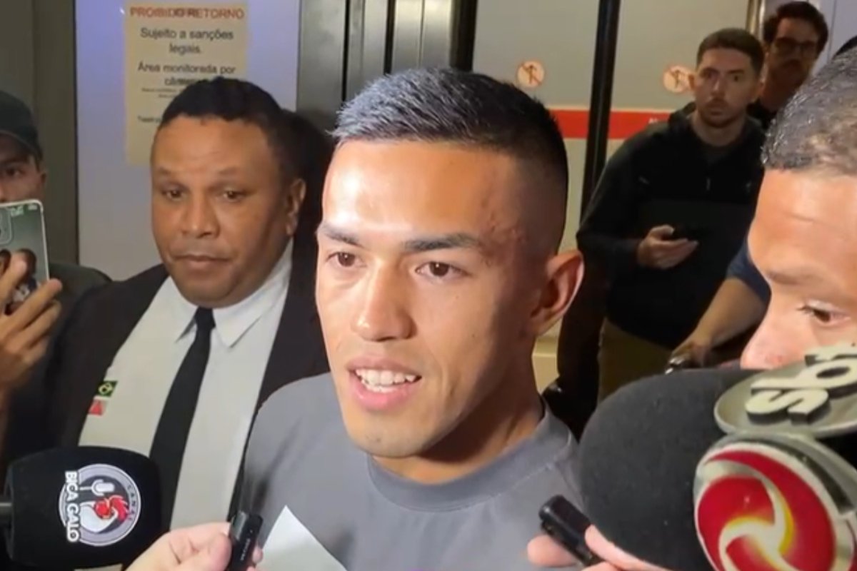 Tomás Cuello, novo jogador do Atlético, em entrevista (foto: Victor Moreira / TV Alterosa)