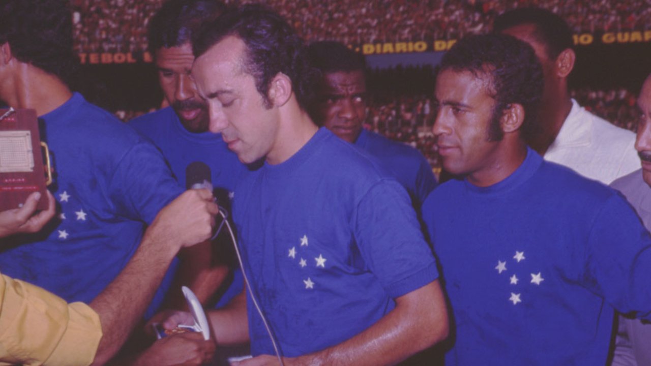 Tostão e Dirceu Lopes pelo Cruzeiro (foto: Arquivo Estado de Minas - 1970)