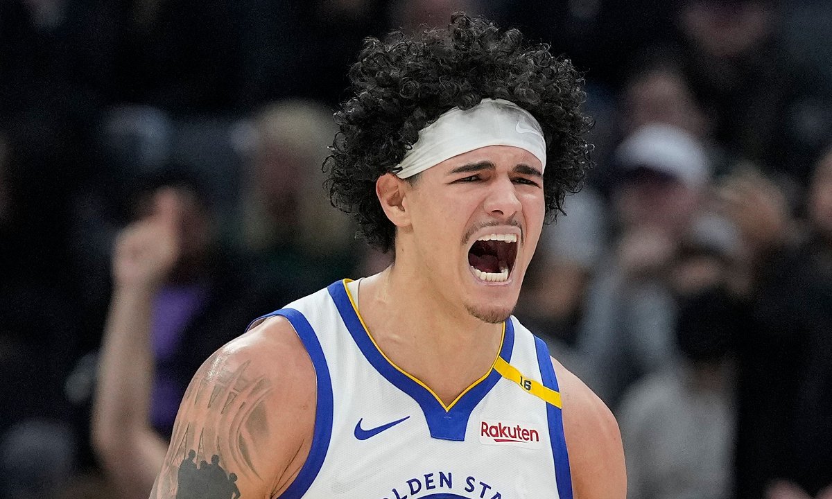 Gui Santos é ala do Golden State Warrios (foto: AFP)