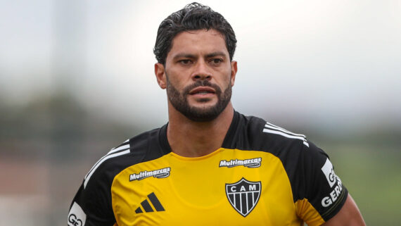 Hulk em treinamento na Cidade do Galo em 2025 (foto: Paulo Henrique França / Atlético)