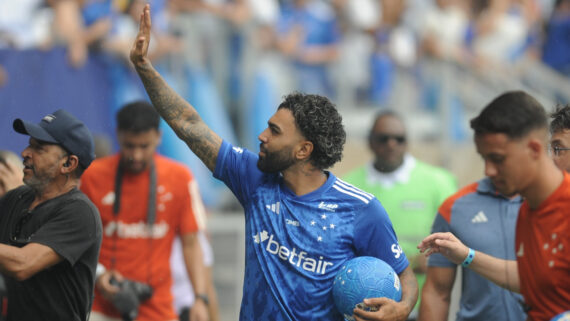 Gabigol no Mineirão (foto: Alexandre Guzanshe/ EM DA Press)