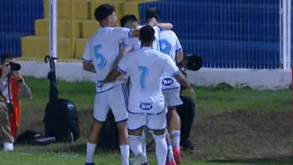 Jogadores do Cruzeiro comemorando (foto: Reprodução)