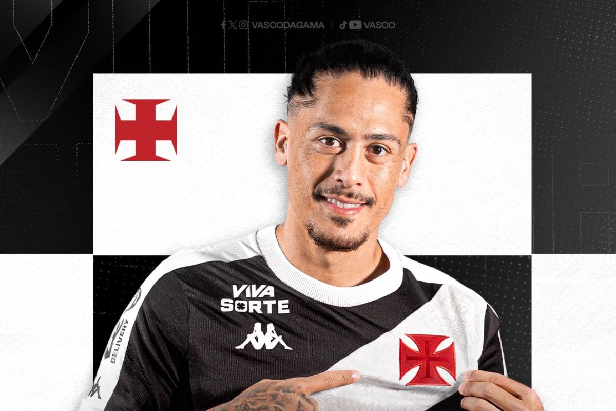 Arte da contratação de Maurício Lemos (foto: Divulgação / Vasco)
