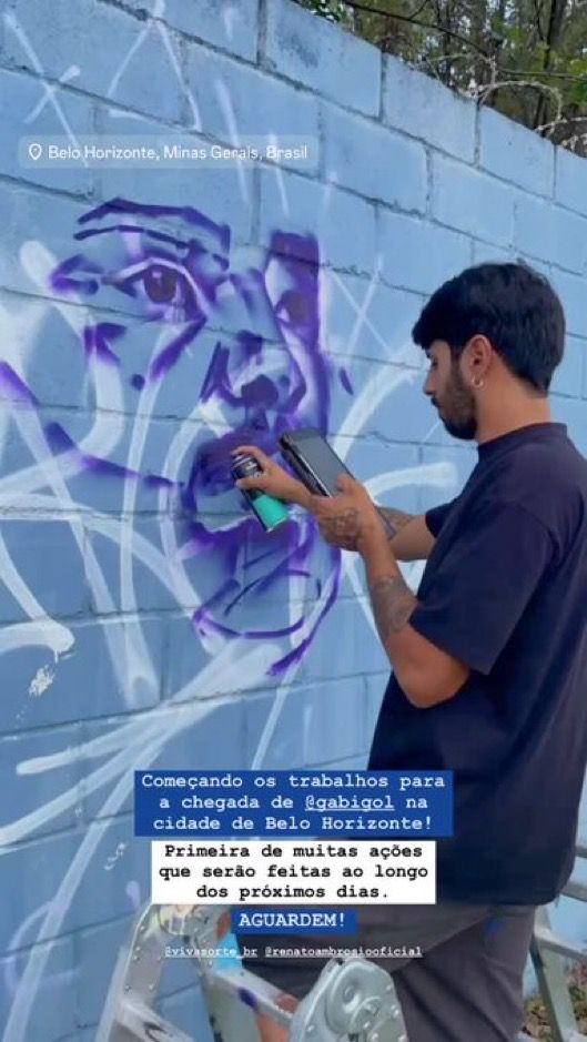 Grafite de Gabigol na Toca 1