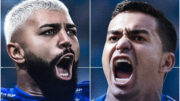 Gabigol (à esquerda) e Dudu (à direita) (foto: Reprodução/Cruzeiro)