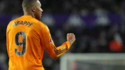 Kylian Mbappé fez três gols para o Real Madrid (foto: Cesar Manso/AFP)