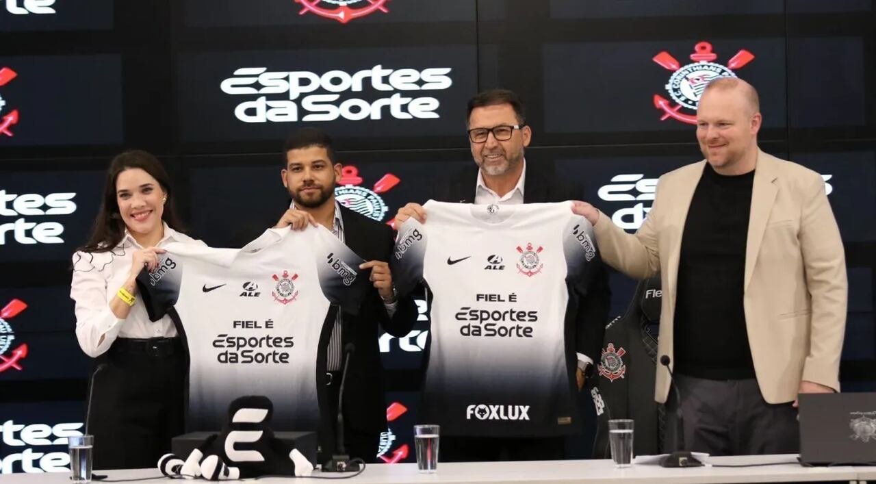 Corinthians apresenta Esportes da Sorte como patrocinadora (foto: José Manoel Idalgo/Agência Corinthians)