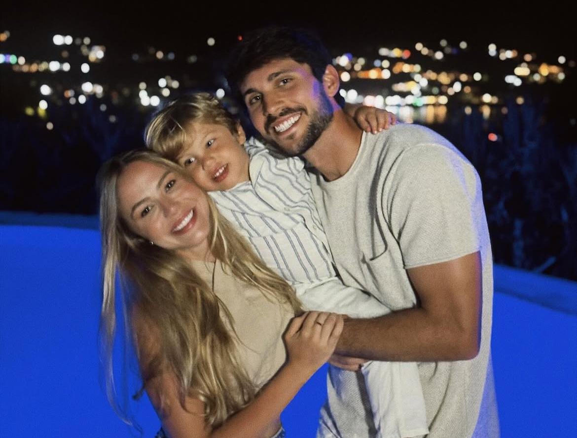 Igor Rabello, esposa e filho