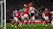 Diogo Jota marcou o gol de empate do Liverpool no duelo com o Nottingham Forest (foto: Paul ELLIS / AFP)