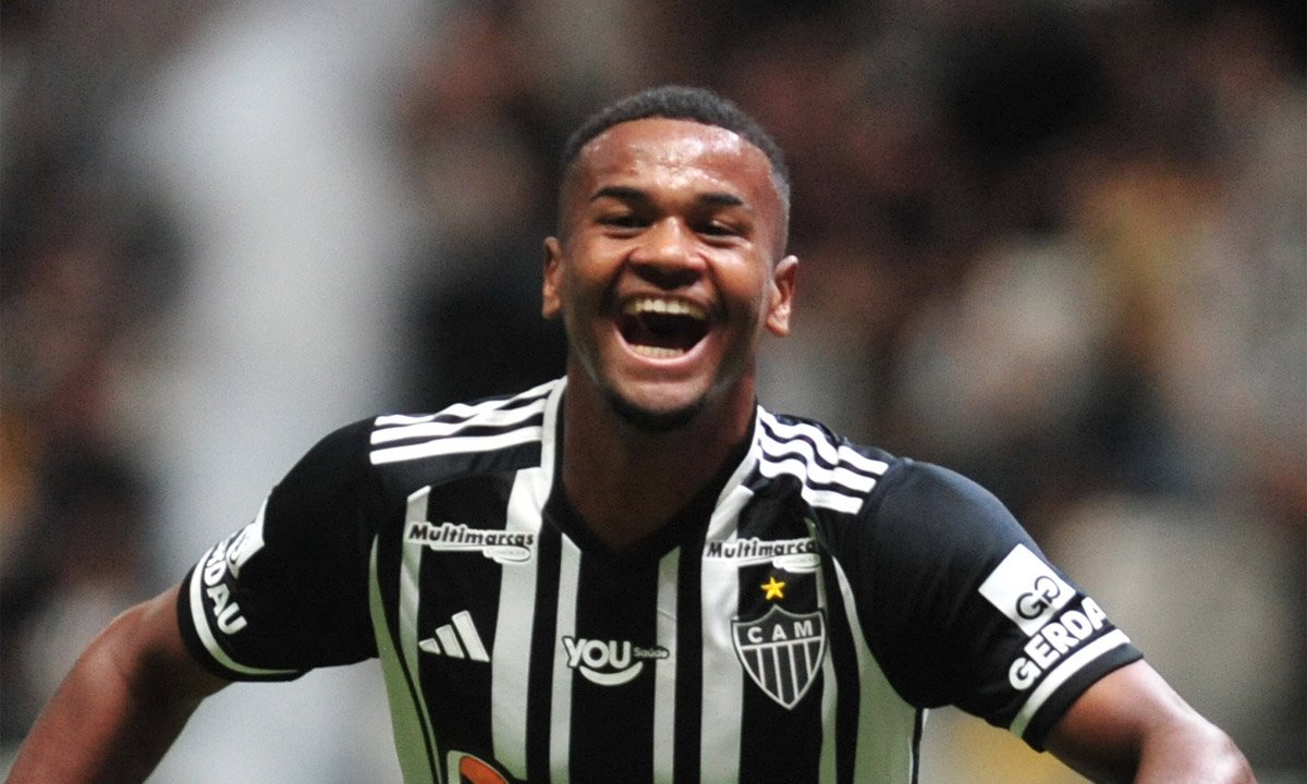 Alisson Santana, atacante do Atlético (foto: Alexandre Guzanshe/EM/D.A. Press)