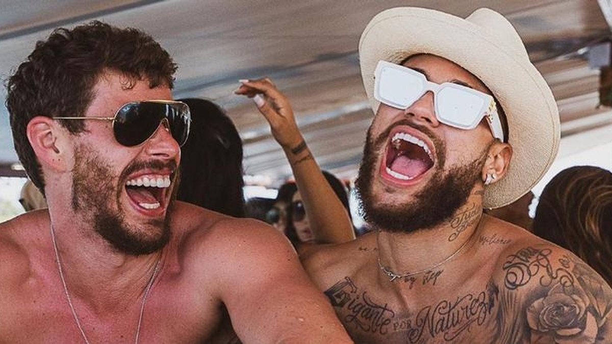 Bruninho, lenda do vôley, e Neymar, craque do futebol, são grandes amigos (foto: Reprodução/Instagram)