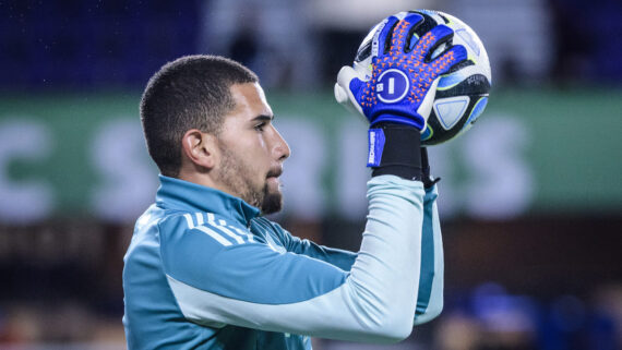 Léo Aragão ganhou a primeira oportunidade na meta celeste nessa quarta-feira (foto: Gustavo Aleixo/Cruzeiro)