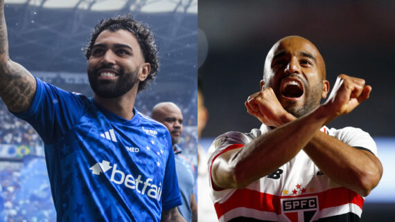 Cruzeiro e São Paulo (foto: Gustavo Aleixo/Cruzeiro e Rubens Chiri/São Paulo)