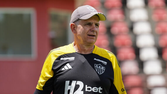 Guilherme Della Déa, técnico do sub-20 do Atlético (foto: Daniela Veiga/Atlético)