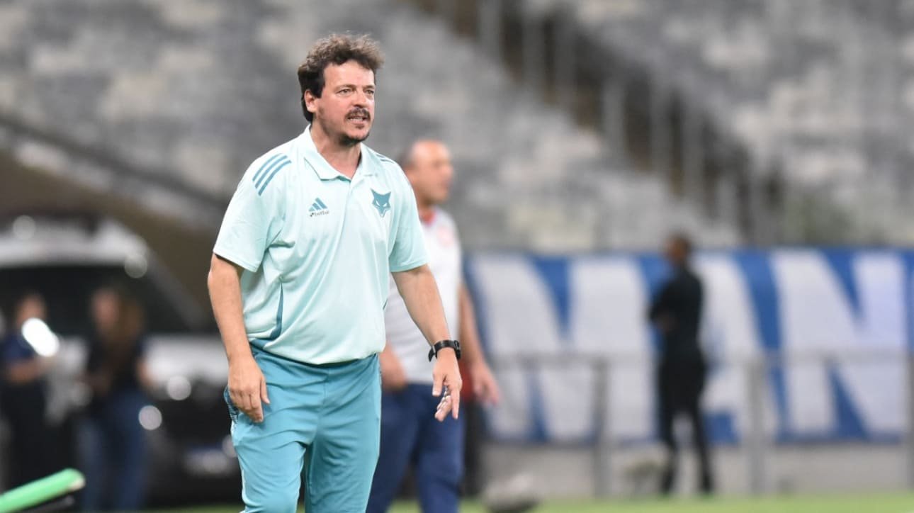 Fernando Diniz, técnico do Cruzeiro, no Mineirão (foto: Ramon Lisboa/EM/D.A Press)