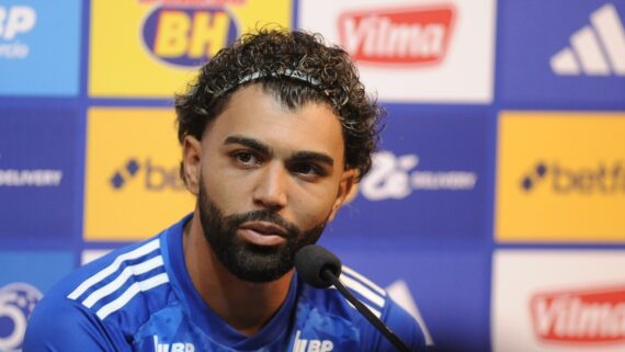 Gabigol, centroavante do Cruzeiro (foto: Alexandre Guzanshe/EM/DA Press)