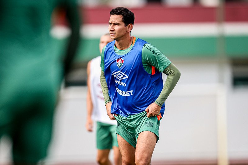 Ganso durante treino do Fluminense (foto: Marina Garcia/Fluminense)