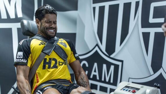 Hulk, atacante do Atlético, em preparação para temporada 2025 (foto: Pedro Souza/Atlético)