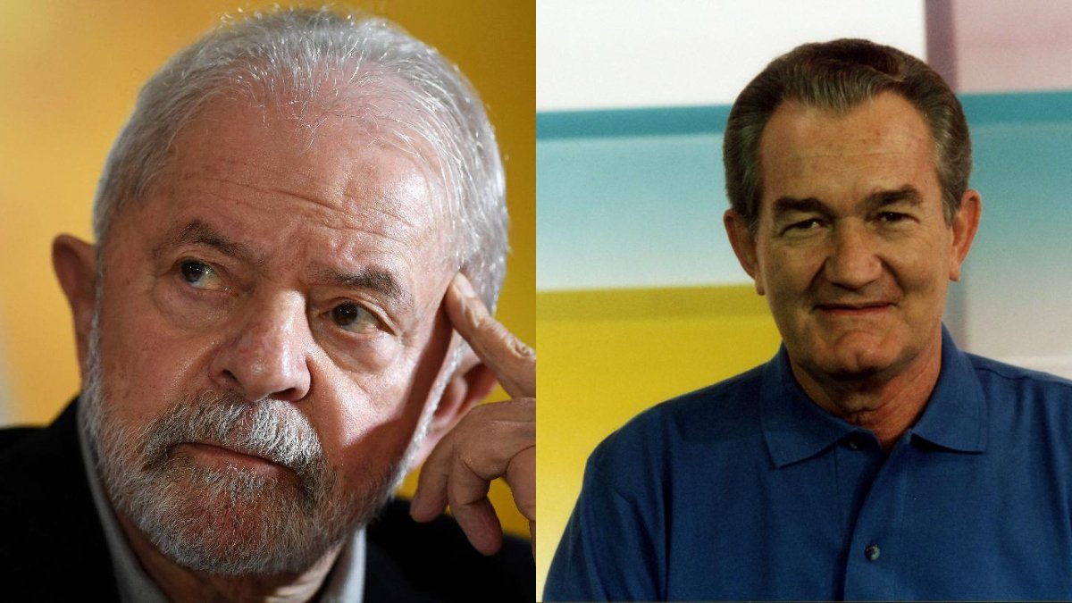 Presidente Lula lamentou morte do jornalista Léo Batista (foto: EVARISTO SA/AFP e Divulgação/Globo)