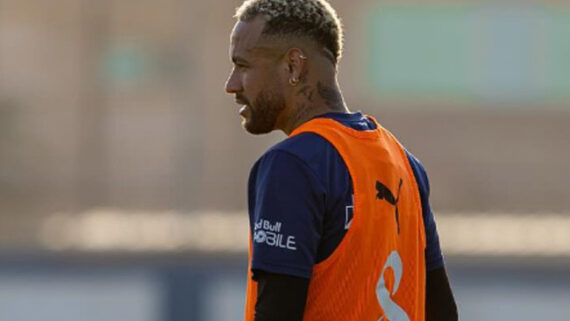 Neymar em treino do Al-Hilal (foto: Reprodução/Al-Hilal )