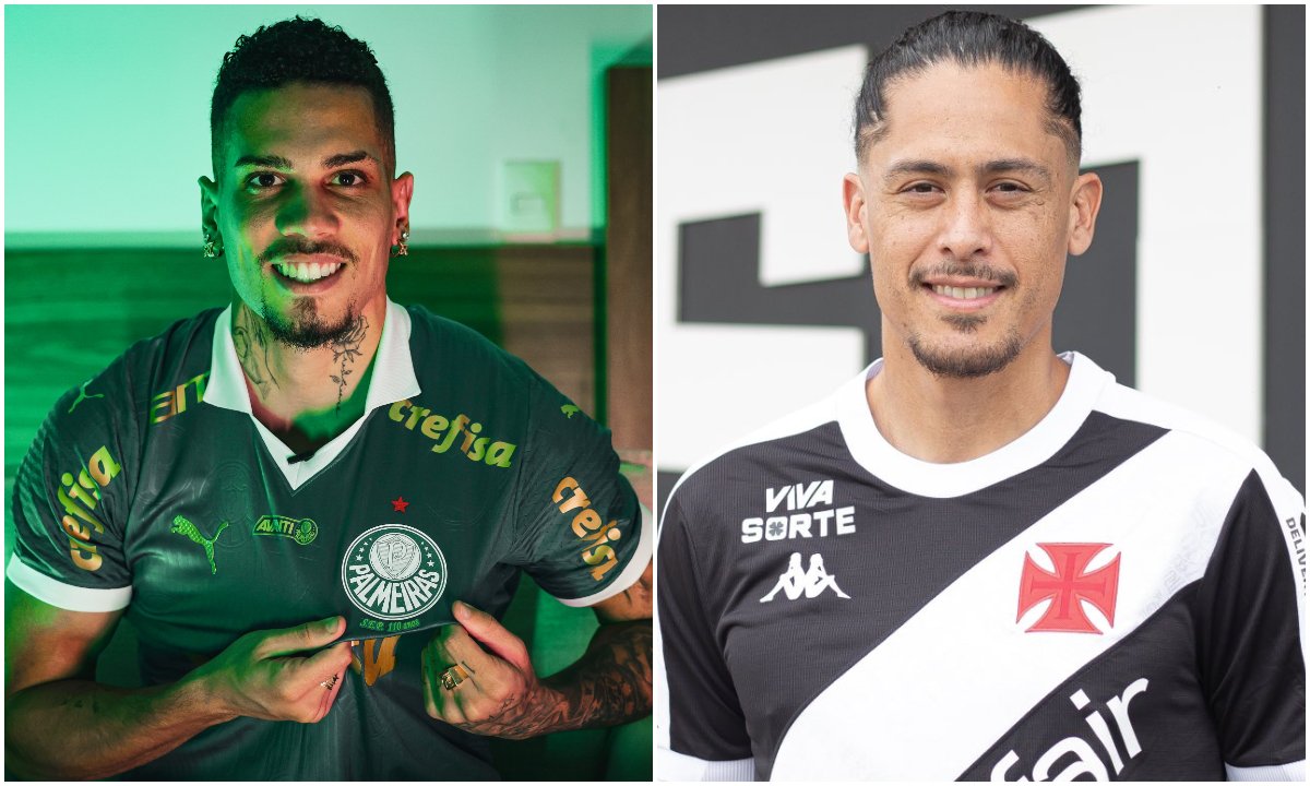 Paulinho e Lemos deixaram o Atlético rumo a Palmeiras e Vasco (foto: Divulgação/Palmeiras e Divugalção/Vasco)