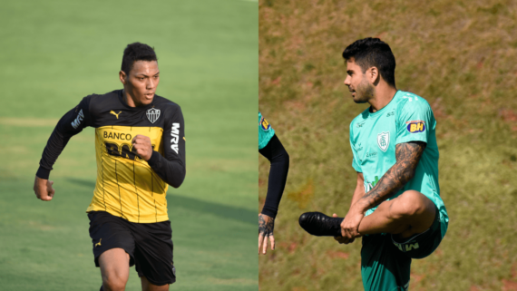 Alex Silva, ex-jogador do Atlético, e Henrique Almeida, ex-jogador do América (foto: Alexandre Guzanshe/EM/D.A Press; João Zebral/América)