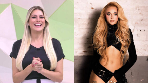 Renata Fan, apresentadora da Band, fez post homofóbico com foto da cantora drag queen Pabllo Vittar (foto: Divulgação/Band e Divulgação/Instagram)