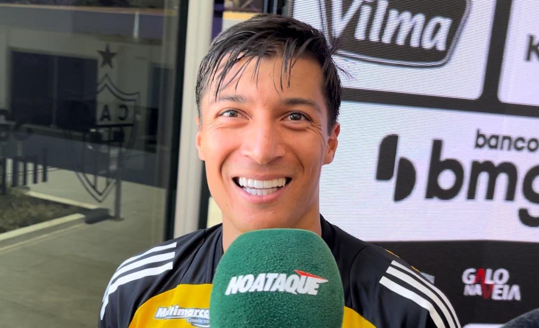 Alan Franco, volante do Atlético, em entrevista ao No Ataque (foto: Lucas Bretas / No Ataque)