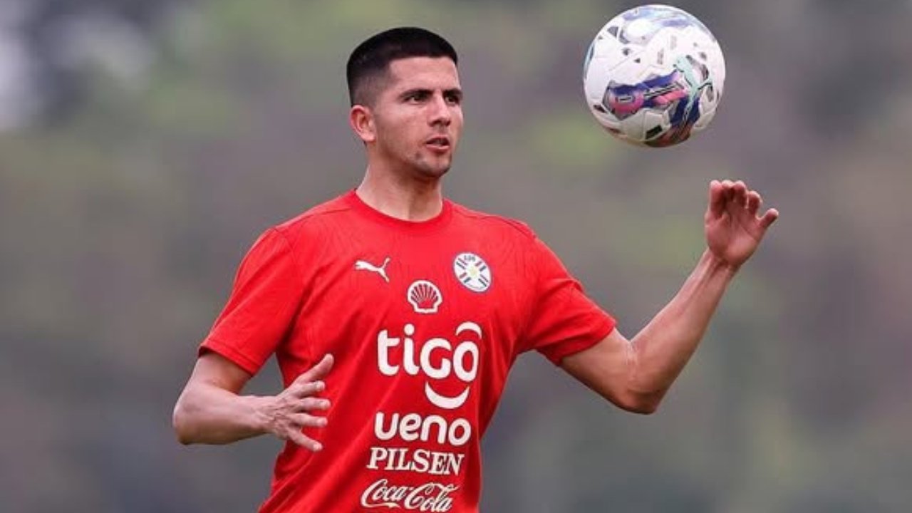 Mateo Gamarra em treinamento pela Seleção do Paraguai (foto: Reprodução Instagram)