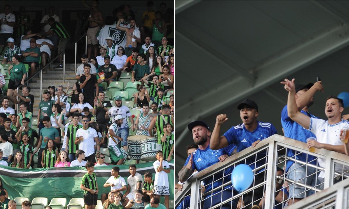 Independência recebeu mais de 5 mil torcedores em América x Cruzeiro (foto: Alexandre Guzanshe/EM/D.A. Press)