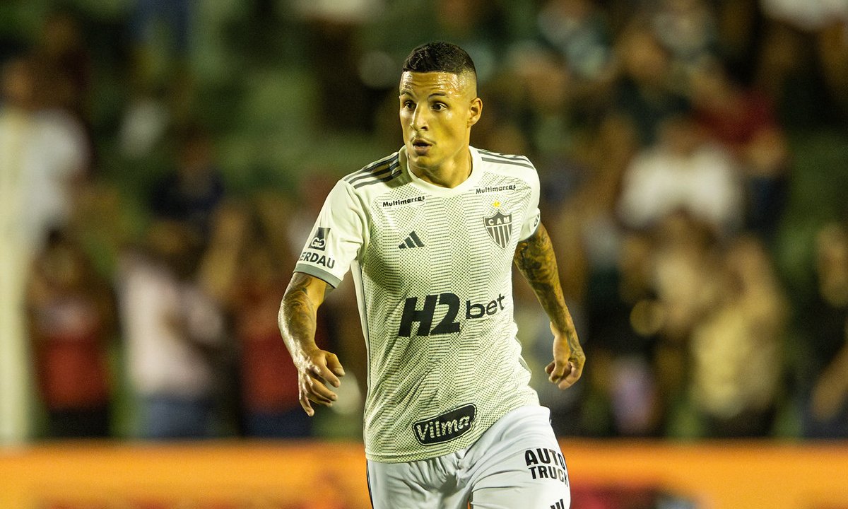 Arana durante jogo entre Tocantinópolis e Atlético (foto: Pedro Souza/Atlético)