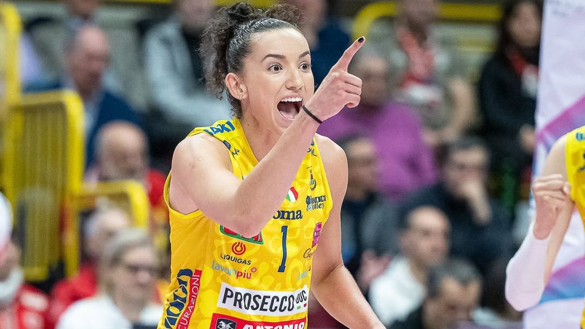 Gabi Guimarães em ação pelo Conegliano (foto: Conegliano/Divulgação)