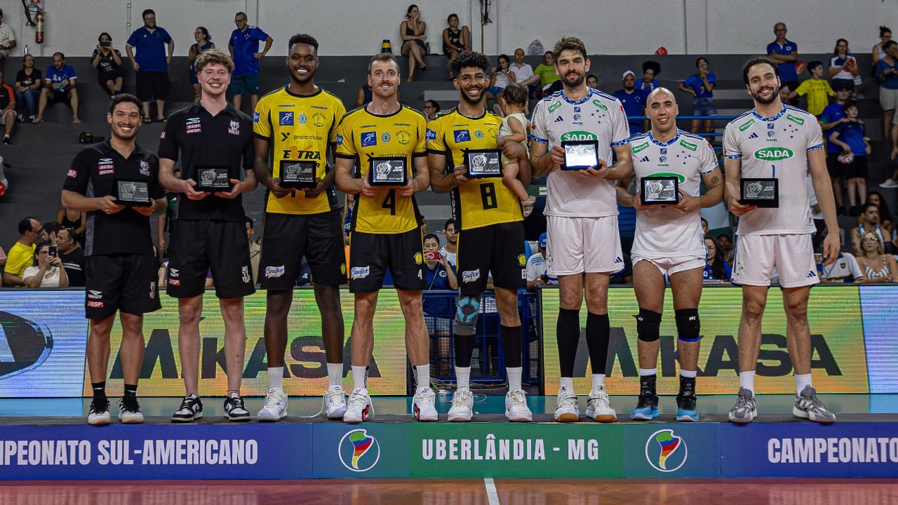 A seleção do Sul-Americano de Vôlei de 2025 (foto: @brunocunha_foto)