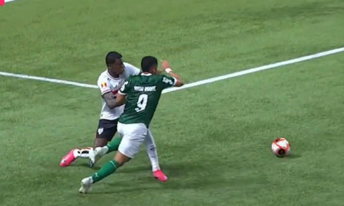 Palmeiras e São Paulo pela semifinal do Paulista (foto: Reprodução/Cazé TV)