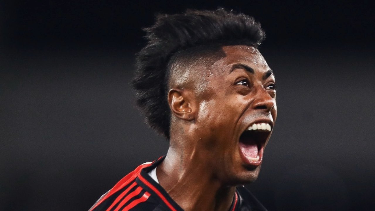 Bruno Henrique comemorando gol pelo Flamengo (foto: Divulgação Flamengo)