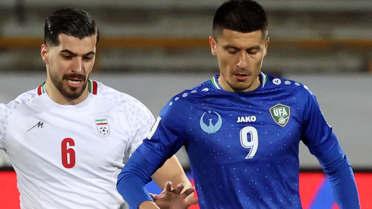 Jogo entre Irã e Uzbequistão pelas Eliminatórias Asiáticas (foto: AFP)