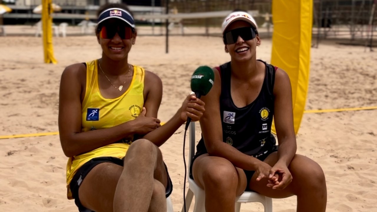 Duda e Ana Patrícia, em entrevista ao No Ataque (foto: Pedro Bueno / No Ataque)