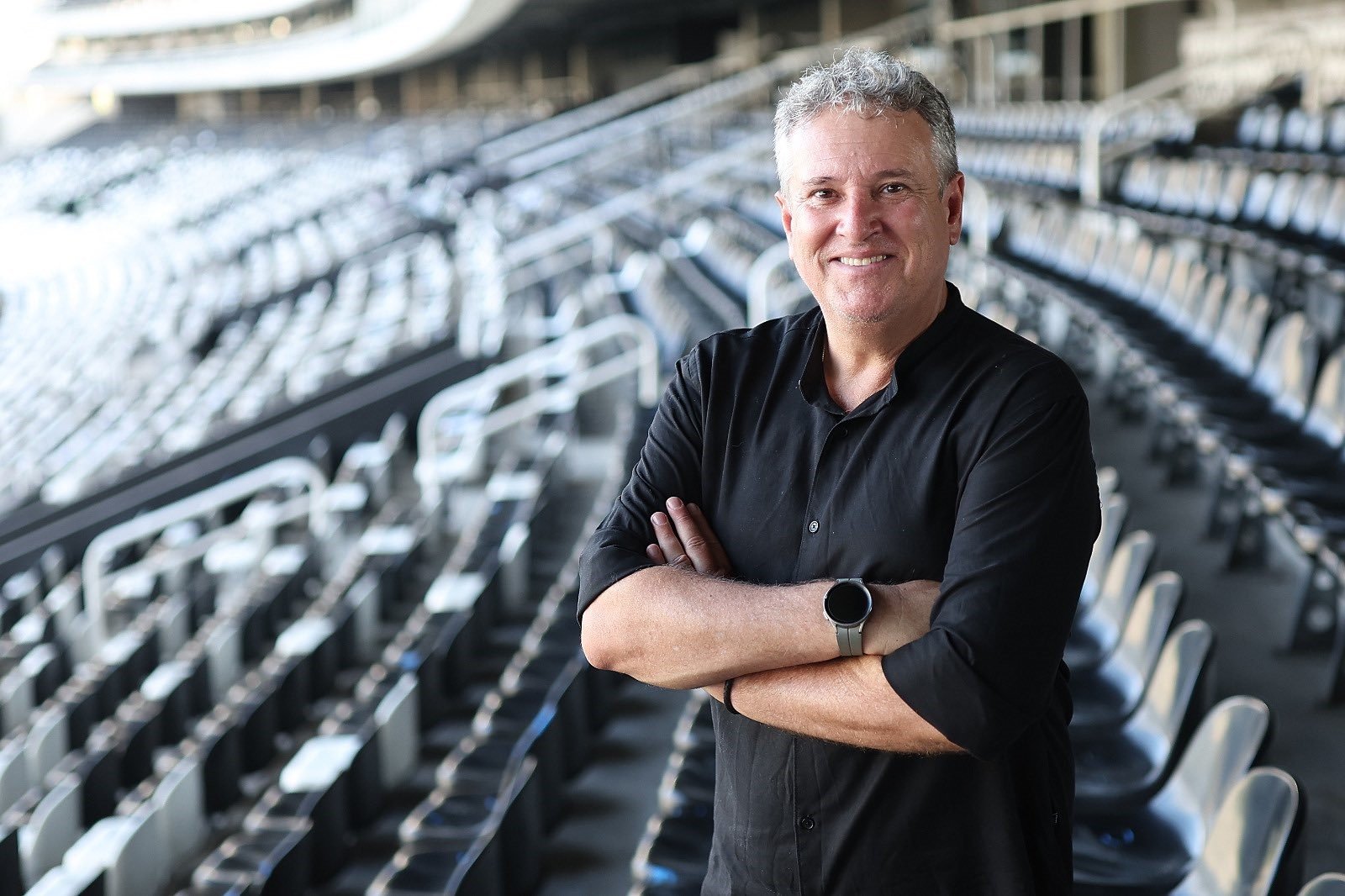 Erasmo Damiani, ex-dirigente do Atlético, no Estádio Nilton Santos, do Botafogo (foto: Vítor Silva / BFR)