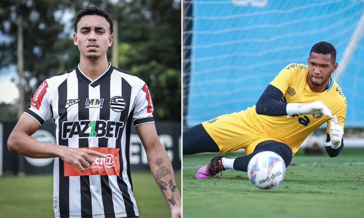 Marcelo Ajul e Adriel, reforços do Athletic (foto: Divulgação/Athletic e Lucas Uebel/Grêmio)