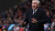 Carlo Ancelotti, técnico do Real Madrid, em classificação diante do Atlético de Madrid na Liga dos Campeões (foto: Thomas COEX / AFP)