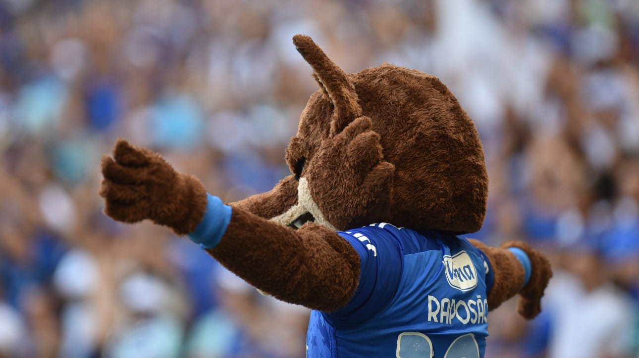 Raposão, mascote do Cruzeiro (foto: Ramon Lisboa/EM/D.A Press)
