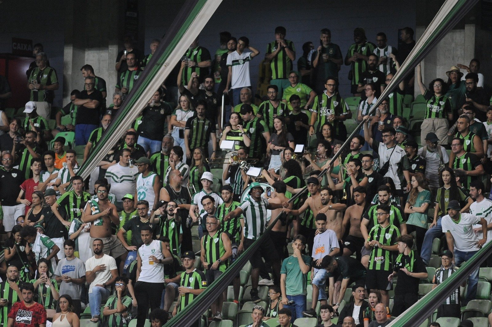 Torcida do América no Indepedência (foto: Alexandre Guzanshe/EM/D.A Press)