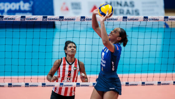 Minas e Estudiantes se enfrentam pelo Sul-Americano Feminino de Vôlei (foto: Hedgard Moraes/Minas Tênis Clube)