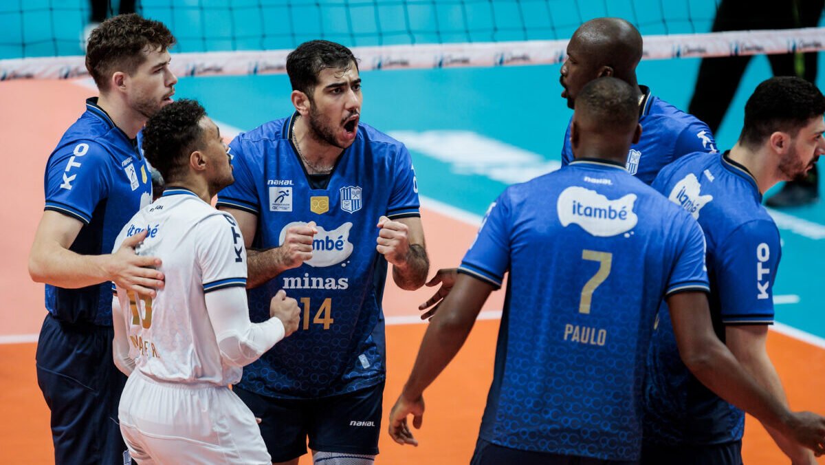 Minas venceu Praia na Superliga (foto: Hedgard Moraes/ MTC)